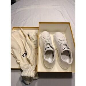 Fendi Authentic Leather Monstor Eyes Low Top Sneaker SIZE 9